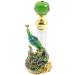 Beaupretty Vintage Perfume Bottle peacock Decor Fragrance Bottle Empty Crystal Essential Oil Bottles Green