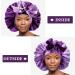 WEIPAO Silk Satin Bonnet for Curly Hair - Large Reversible Sleep Cap in Navy+Rose - Buy Online on GoSupps.com