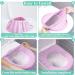 ZeeDix 5-Piece Thicker Bathroom Toilet Seat Cover Pad Set - Washable & Comfortable, Easy Installation, Stretchable Fibers - Standard Size (5 Colors) - Buy Online on GoSupps.com