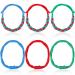 6 Pieces Fabric Chewy Necklace Clear Chew Necklace Baseball Chew Necklace Sensory Fabric Necklaces Chew Bands for Boys Girls Decorations Red Blue Green