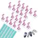 4 sets holder for nail tips Exercise press on nails holder nail tips stand beginners nail set accessories nail tip exercise stand acrylic nail holder and glue putty for false nail manicure