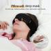 Blackout Sleep Mask for Women & Men - Adjustable Soft Eye Mask for Travel & Night Shift - Ideal for Airplane & Rest Black - Buy Online on GoSupps.com