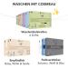 Cosmeau Lavender Detergent Leaves - Eco-Friendly Plastic-Free | 60 Washes - Perfect for Travel & All Fabrics - Sustainable Laundry Solution - Buy Online on GoSupps.com
