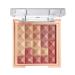 Flower Beauty Highlighter and Blush Makeup Powder for Face and Cheeks  Pyramid Pressed Pigments Cheek Color and Illuminator (Peach Glow)