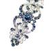 Faship Navy Blue Crystal Hearts & Floral Hair Barrette - Stunning Accessory - Buy Online on GoSupps.com