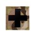 1 Pieces Infrared IR Reflective Medic Cross Multicam MED Medical EMS EMT Tactical Patch Fastener Patch Hook/Loop 2x2 inch (Multicam)