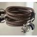 Leitengr n Dog Leash Derby | 2m Adjustable Nylon Leash for Medium to Large Dogs | Elegant Braun Oak Bark - Durable & Flexible - Buy Online on GoSupps.com
