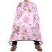 Waterproof Barber Cape -peony rose on pink Cheetah Haircut Bib for Men Unisex Hair Cutting Cape(8rp1a)
