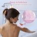 Ultra Soft Bath Body Shower Sponge - Exfoliating Spa Scrub for Adults & Kids - Includes Self-Adhesive Hook - Pink - Buy Online on GoSupps.com