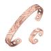 Copper Bracelet for Women for Arthritis PureCopper Set Adjustable Magnetic Bracelet Ring with Magnets Mother's Day Jewelry Gifts(1042 0957)