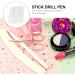 minkissy 120 Pcs Sticky Pen Nail Painting Pen Manicure Supply Rhinestone Painting Tool 5d Women Nail Art Tool Nail Picker Tool Crystal Picker Manicure Tools Take The Drill Gem Wax White - Buy Online on GoSupps.com