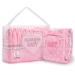 LittleForBig Adult Printed Diapers 10 Pack - Blushing Baby (Large 36"-46") Pink L
