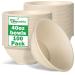 40oz Large Disposable Bowls 100 Pack Paper Bowls Bulk Compostable Sugarcane Bowls Heavy Duty Bowls For Hot Soup Disposable Microwavable Safe Bowls For Salad Snacks Biodegradable Paper Bowls 40oz-100Pack