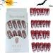 Press on Nails Long Press on Nails with Spider Web Pattern - Halloween False Nails Various Sizes for Ball Wedding Home Pochy Scottish Deer - Buy Online on GoSupps.com