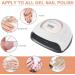 Felenny 220W UV LED Nail Dryer Lamp | Fast Gel Polish Curing | 4 Timer Settings | Auto Sensor | Professional Nail Art Design - Buy Online on GoSupps.com