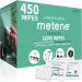 Metene 450 Pack Lens Cleaning Wipes Pre-Moistened and Individually Wrapped Eyeglass Wipes Glasses Cleaner for Eyeglasses Camera Lens Tablets Phone Computer Screen and Other Delicate Surfaces 450 Count (Pack of 1)