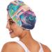 Cartoon Rainbow Mermaid Hair Towels 2 Pack | Super Absorbent Quick Dry Hair Turbans for Women & Girls - Buy Online on GoSupps.com