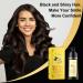 Ginger Essence Semi-Permanent Hair Dye Shampoo - 3-in-1 Black Color for 100% Gray Coverage 16.9 Fl Oz - Unisex Hair Care Solution - Buy Online on GoSupps.com