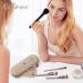 Qetlavee Silicone Makeup Bag & Brush Container Set - Travel Essentials Beauty Blender Case - Portable Khaki Cosmetic Bag - Buy Online on GoSupps.com