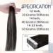 RUNATURE 16 Inch Black Ombre Silver Tape in Human Hair Extensions - 50g Real Human Hair Tape ins #1B/Silver - Buy Online on GoSupps.com