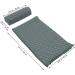 Plafope Acupuncture Massage Pillow & Yoga Mat Set - Acupressure Accessories for Enhanced Relaxation - 38x15x10cm Gray - Buy Online on GoSupps.com