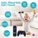 2-Pack Silicone Remote Control Game Pad Teether Toys for Baby 6-12 Months - Sensory Chew Toy for Toddler - Black - Buy Online on GoSupps.com