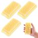 Amaxiu 3 Pcs Nail Cleaning Brushes Stiff Bristles Nails Brush for Cleaning Cuticles Fingernails Nail Toes Scrubber Cleaner Manicure Dust Brush for Men Women