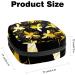 Bee Flower Pattern Menstrual Cup Pouch - Portable Period Kit Bag Color 4 - Buy Online on GoSupps.com