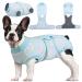 Kuoser Dogebody after op dog body after castration male bitch dogbody after op bitch breathable body for dogs after op leakage protection dog anti-wound licking op body dog star s s (1 Pack) green star