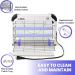 LiBa Electric Bug Zapper Indoor Insect Killer - Powerful 2800V Grid - Includes 2 Extra Replacement Bulbs - Fly and Mosquito Repellent - Easy-to-Clean with Washable Tray - Buy Online on GoSupps.com