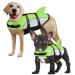 Alagirls dogs swimming vest adjustable dog safety floating vest for boot driving kayak swimming aladlj001 greenn XL XL: 66-78cm (chest circumference) green gray