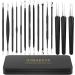 Pimple Popper Tool Kit - 15 PCS Professional Stainless Steel Blackhead Remover Set for Acne Removal - Includes Metal Case - Black - Buy Online on GoSupps.com
