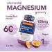Magnesium Citrate Gummy 150mg Elemental Magnesium Supports Bones and Teeth Reduces Tiredness and Fatigue 60 Vegan Gummies Passionfruit Flavour UK Supplier Citrate Gummy - 60 Pack - Buy Online on GoSupps.com