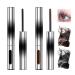LaoSShu Hair-free metal mascara extra-fine washable hair-free metal mascara extreme length lashes waterproof and long-lasting (Color: Black+Brown)