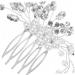 MAGICLULU rhinestone hair comb Miss rhinestones comb Metal aesthetic hair accessories decorative hair combs for women modeling pearl bride jewelry hair comb wedding Hair piece - Buy Online on GoSupps.com