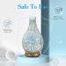 ASAKUKI 150ml Essential Oil Diffuser - Ultrasonic Aromatherapy with Waterless Auto-Off, Handmade Glass Design for Home, Yoga, Office - 7 Color LED - Buy Online on GoSupps.com