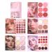 Palette de Maquillage Paillet - Sept Teintes De Contour | Palette Fards Paupi res Paillet s 24 Couleurs Style Livre | Pour Soir e Rencontres Beaut Quotidienne Photographie