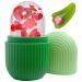 Keepaq ice scooter face ice scooter face eye skin ice facial scooter silicone Ice face scooter for pore lighten folds folding skin care B-green