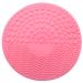 Qtynudy Silicone Makeup Brush Cleansing Pad Palette Brush Cleaner Cleaning Mat Washing Scrubber Pad Cosmetic Make Up Cleaner Tools Pink