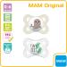 MAM Original Skin Soft Silicone Pacifier Set for 0-6 Months - 6 Pacifiers with 3 Sterilization Transport Boxes - International Shipping Available - Buy Online on GoSupps.com