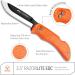 Outdoor Edge RazorLite - Folding Hunting Knife with Replaceable Blades, Rubberized Handle and Camo Sheath (Orange) - Buy Online on GoSupps.com