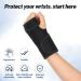 Carpal Tunnel Wrist Braces - Night Support Splint for Pain Relief, Breathable Black Hand Brace - Buy Online on GoSupps.com