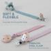 Buy Silicone Pacifier Chain Clips for Baby Girls & Boys - Pack of 2 in Power Rose & Dusty Lilac - Perfect for International Shipping! - Buy Online on GoSupps.com