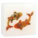 Black Licorice Scented Glycerin Soap with Koi Fish Design