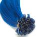 Blue Keratin Bonding Hair Extensions - 100% Remy Human Hair - 50 Strands 50cm U-Tip - Long Blue Hair Extensions for Seamless Volume & Style - Buy Online on GoSupps.com