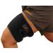 Thigh Brace Quadriceps Support Hamstring Quad Wrap Compression Sleeve Support Breathable Neoprene Non-Slip for Pulled Groin Muscle Sprains Quadricep Tendinitis Workouts Sciatica Pain & Sports Recovery (1 Black) One Size ( Upto 27" Thigh Circumference ) Bl