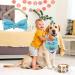 Dog Birthday Bandana Dog Birthday Party Supplies Dog Birthday Bandana Set with Cute Doggie Birthday Party Hat And Bow Tie for Small Medium Large Dogs Pets (Light Blue) - Buy Online on GoSupps.com