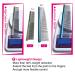 Pet Grooming Comb for Dogs and Cats - Metal Detangling Tool with Stainless Steel Pins - Shedding and Matted Hair Remover - Oval Handle - Blue (M) - Buy Online on GoSupps.com