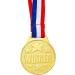 Juvale 12 Pack Gold Metal Awards Medals with Neck Ribbon - 1.5 Diameter for Sports, Tournaments, Contests - Kids and Adults - Buy Online on GoSupps.com