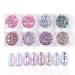 Laza 8 Colors Holographic Chunky Glitter - Iridescent Mermaid Sparkle for Acrylic Nails & Resin Decoration - Pink Purple - Buy Online on GoSupps.com